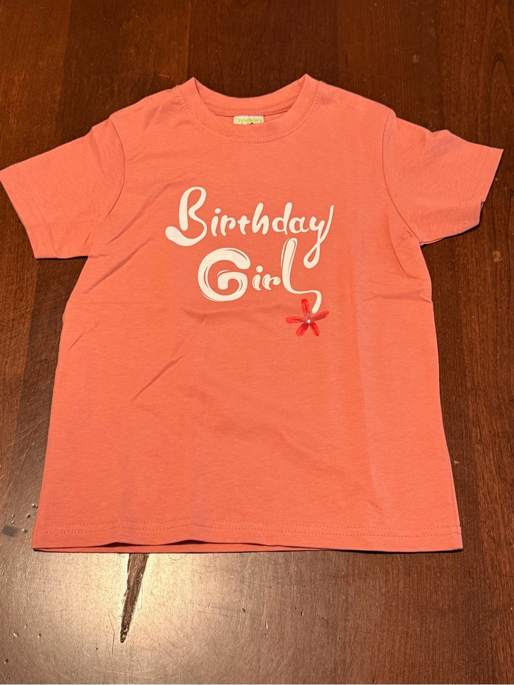 NWT Birthday Girl Shirt - Coral Color - Size 5